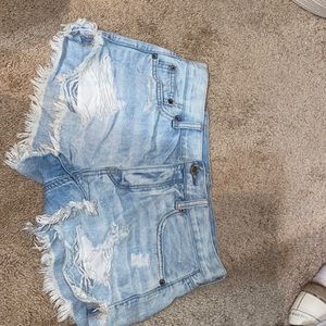 AE fly button TOMGIRL shortie shorts